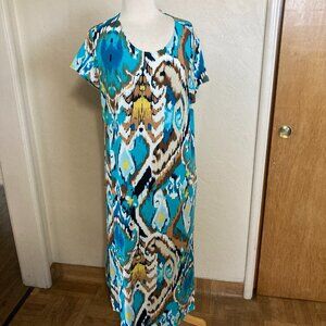 Chicos Travelers Classic Cap-Sleeve Dress